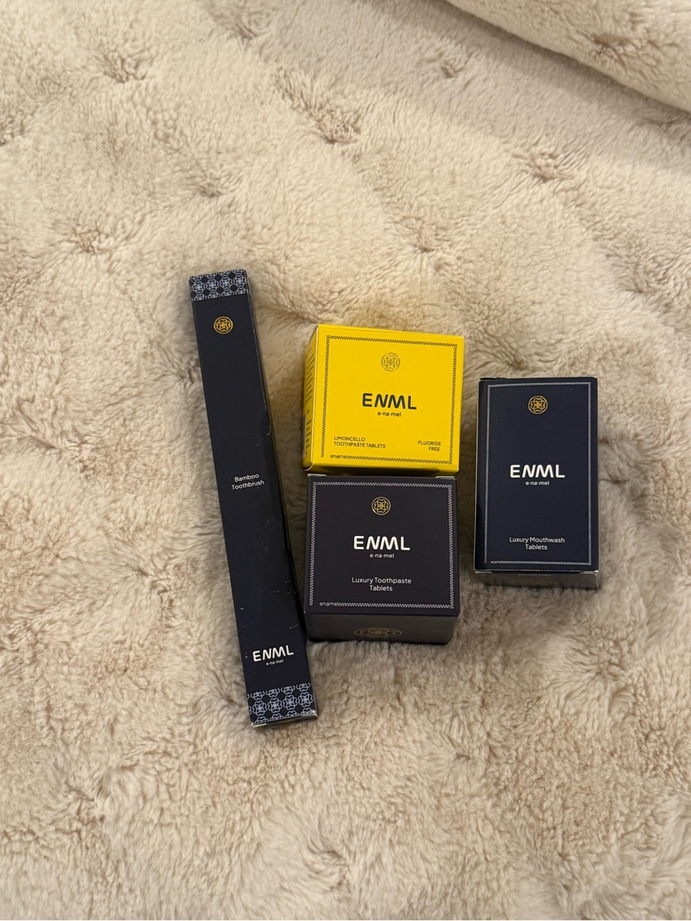 ENML Luxury Toothpaste & Mouthwash Tablets and Toothbrush